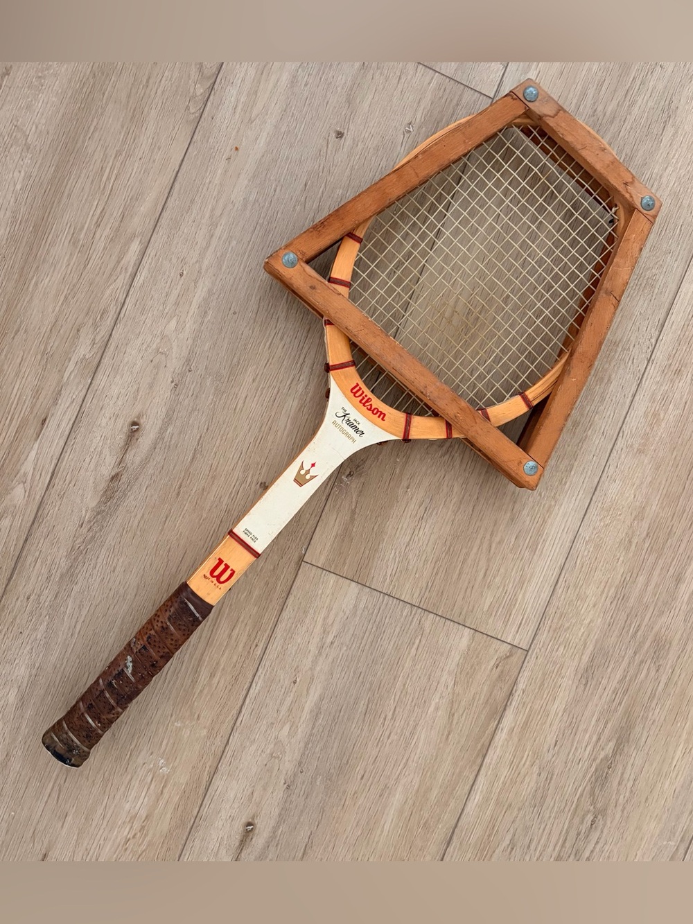 Wilson Jack Kramer Autograph Wooden Tennis Racquet - Sports Decor